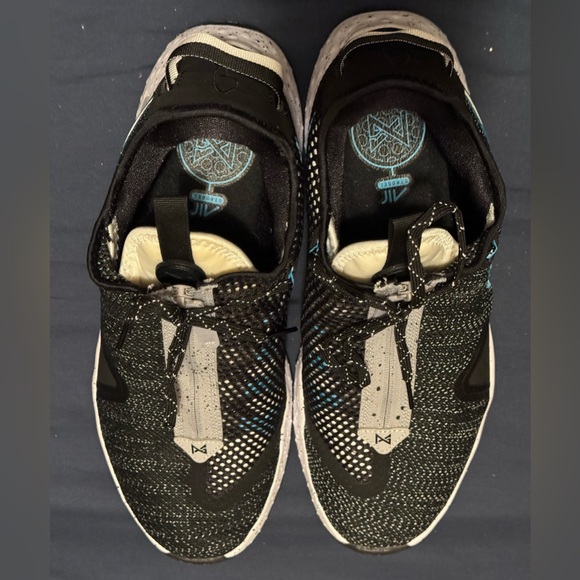 Nike PG 4 Heather Black/Grey/Teal Size 12.5 NIB (no lid) - Picture 6 of 9